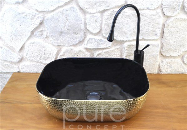 Pure BG-302 Crocodile Gold Çanak Lavabo