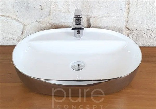 Pure CW-830 Rose Platin White Çanak Lavabo