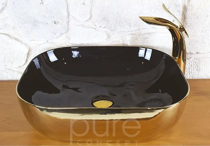 Pure GB-525 Gold Black Çanak Lavabo